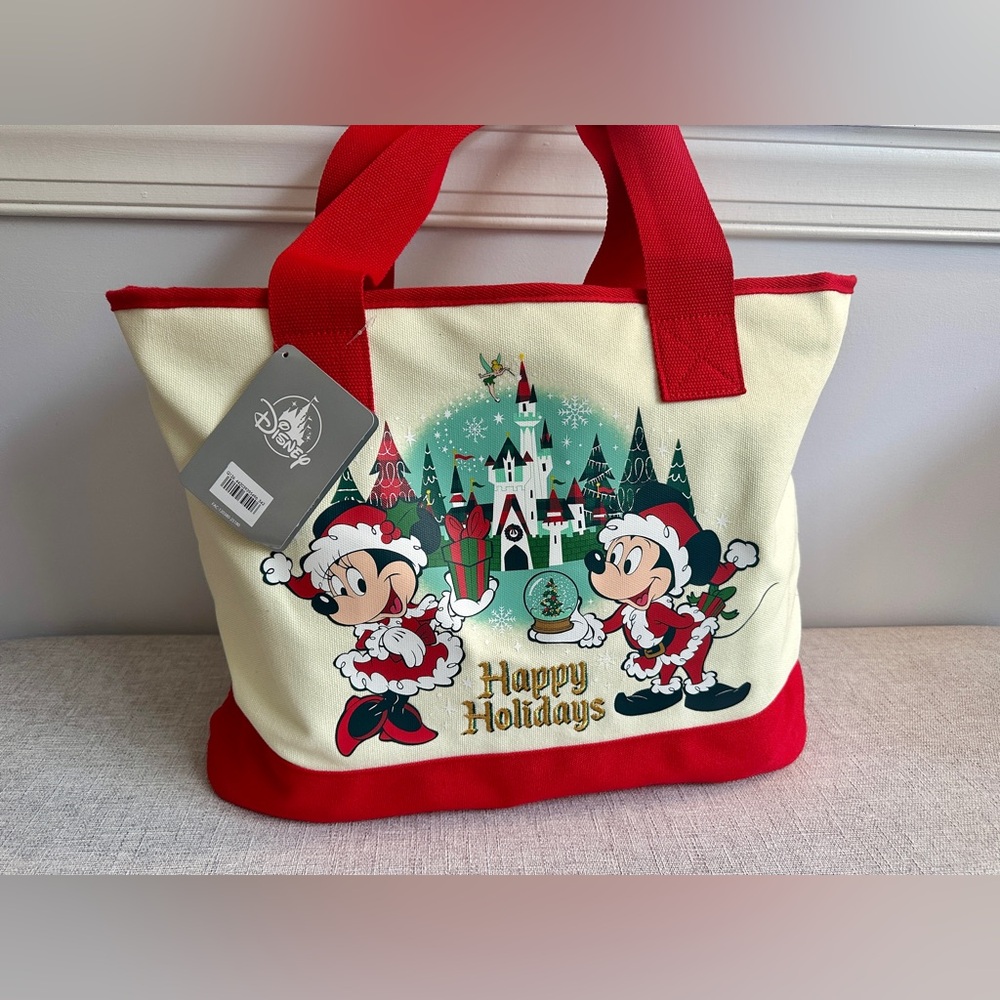 Disney Holiday Mickey & Minnie Tote Bag